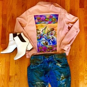 Impressionist denim jacket